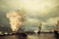 Batalla naval cerca de Vyborg 1846 Romántico Ivan Aivazovsky ruso